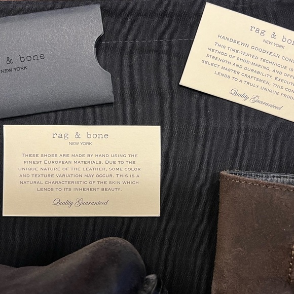 Rag & Bone Brown Leather Moto Boot size 37.5 (7.5) - Picture 8 of 8